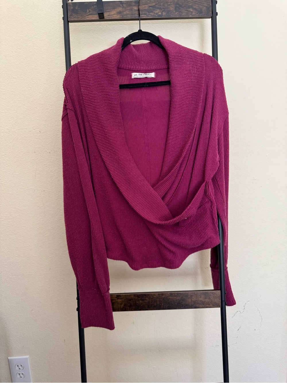 Soft Knit Free People Draped Open-Front Knit Sweater